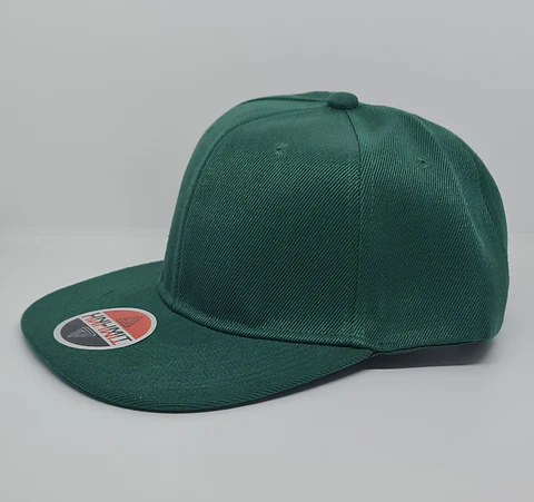 Jockey 6 Panel, visera plana, verde oscuro 