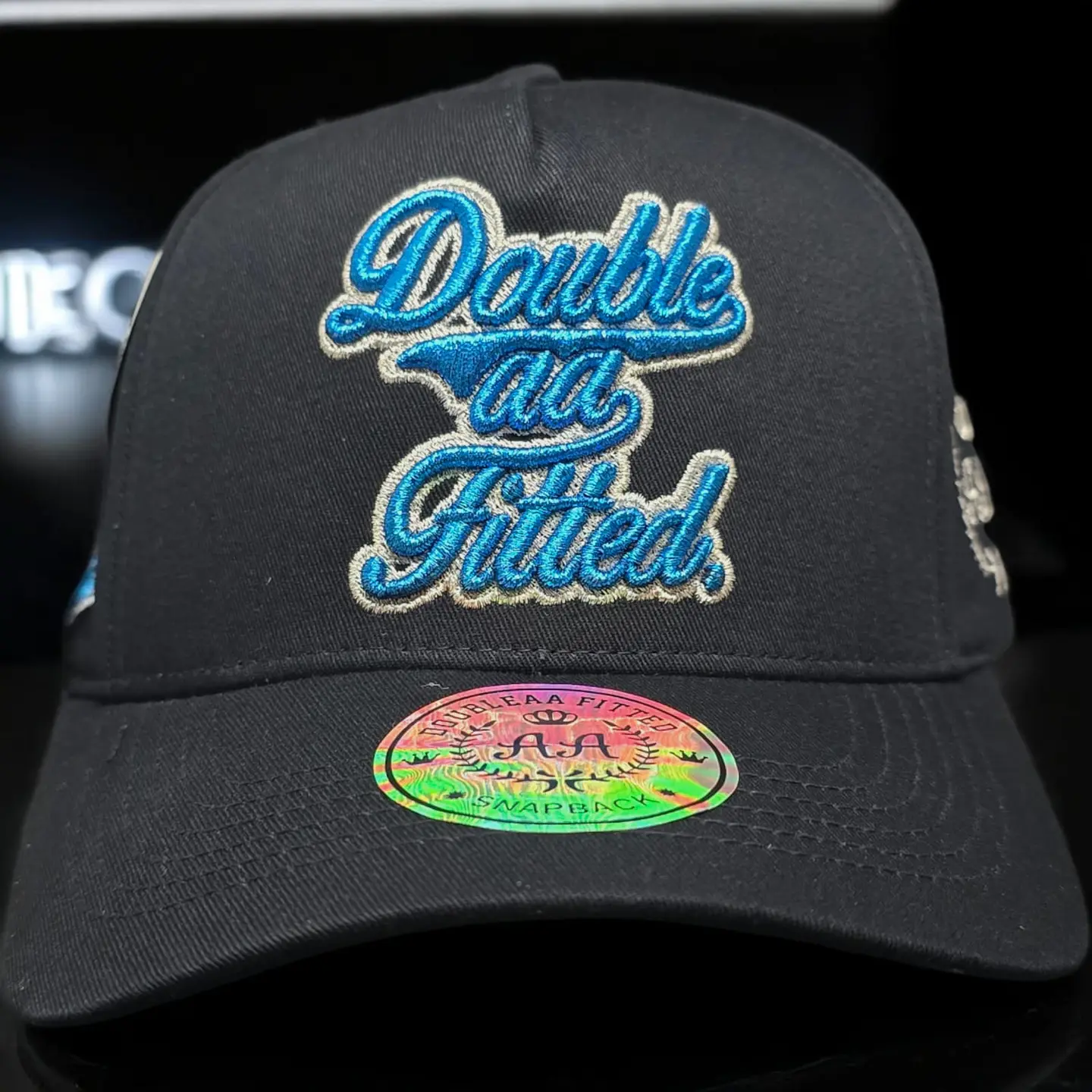 Jockey DOUBLE AA FITTED negro/azul glitter 1