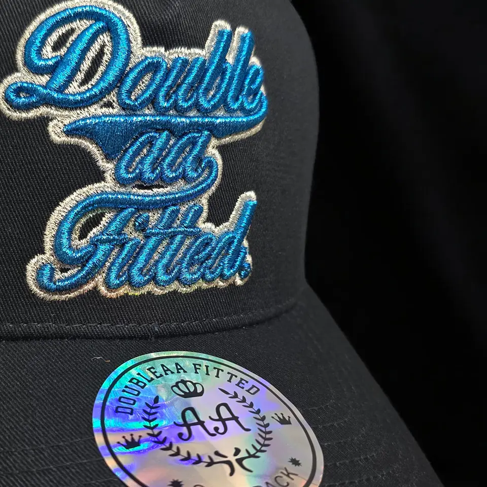 Jockey DOUBLE AA FITTED negro/azul glitter 2