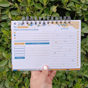 Planner Semanal Azul