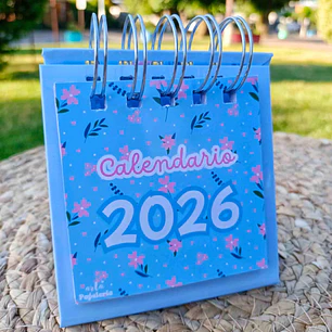 calendario de escritorio celeste