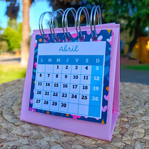 calendario de escritorio celeste