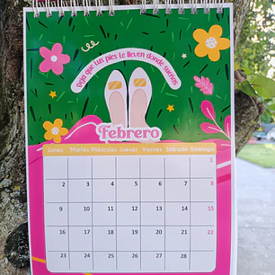 Calendario de pared tipo planner 