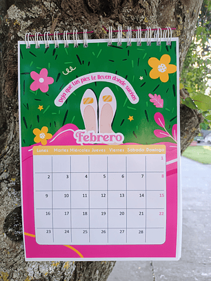 Calendario de pared tipo planner 