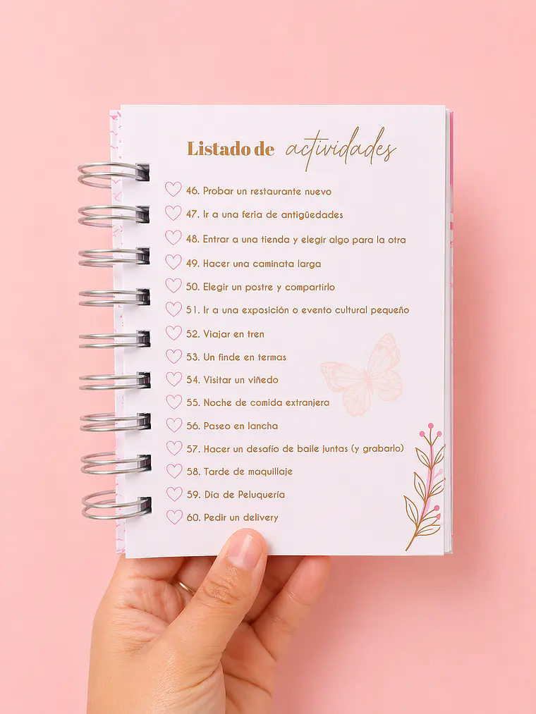 Álbum memorias especiales con mamá, color rosa 6