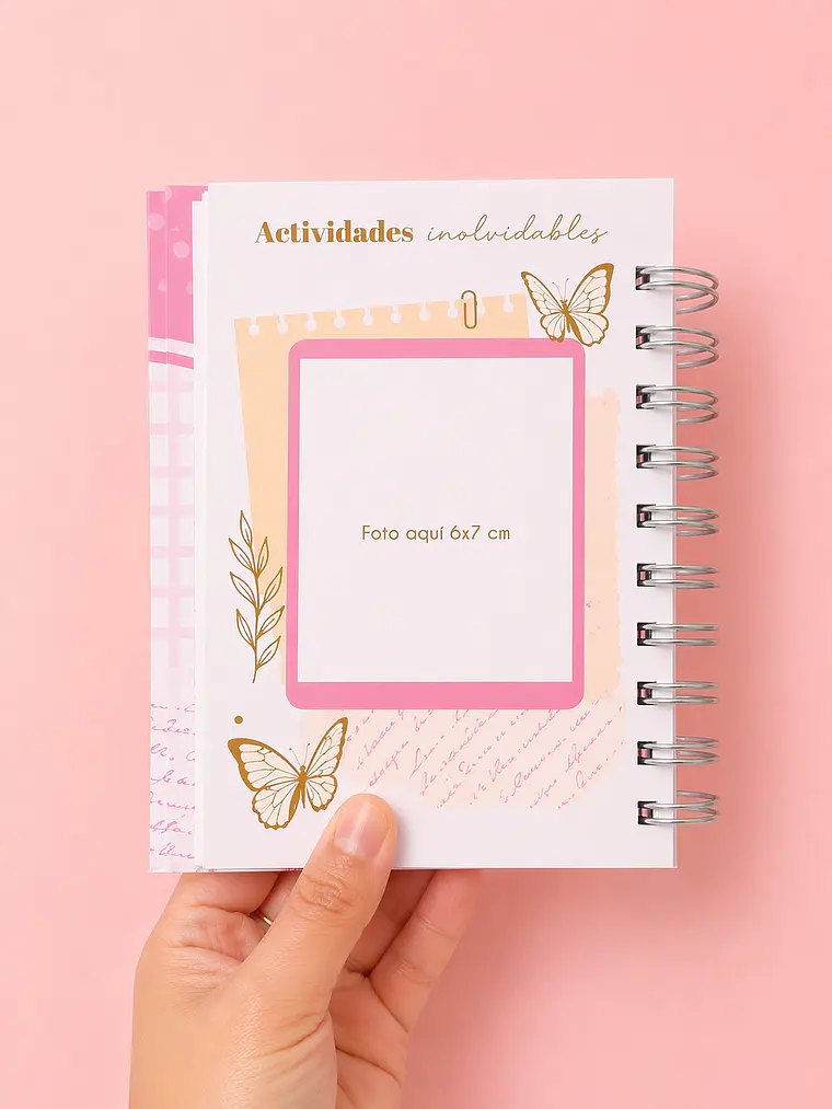Álbum memorias especiales con mamá, color rosa 5