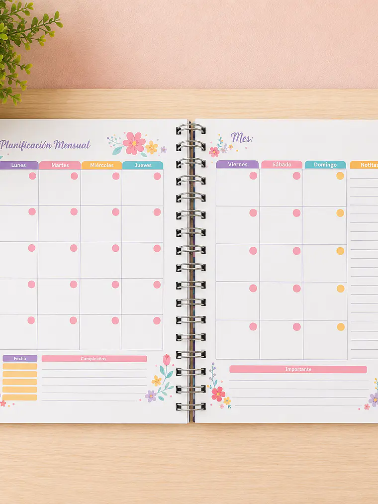 Planner Cristiano Florecer 6