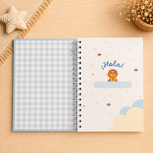 cuaderno pediátrico niño león