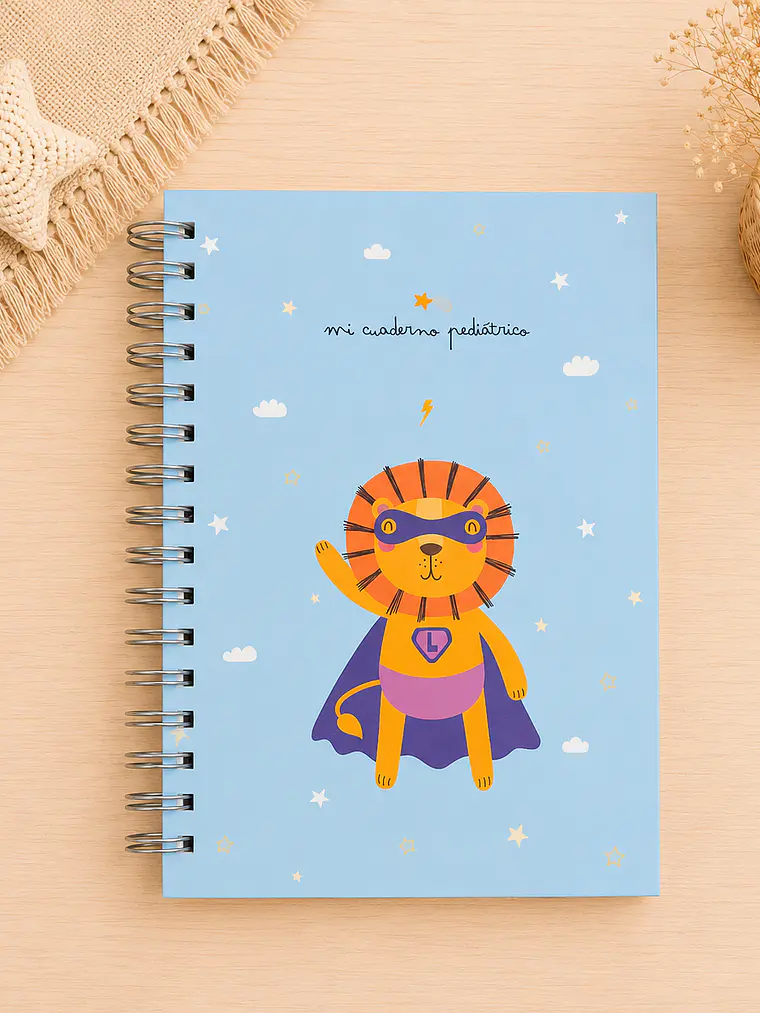 cuaderno pediátrico niño león 1