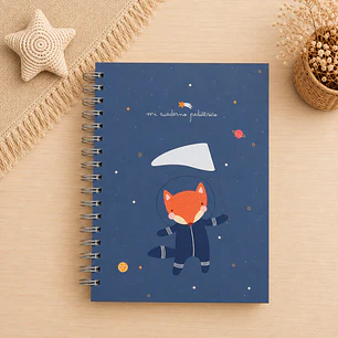 cuaderno pediátrico niño astronauta 