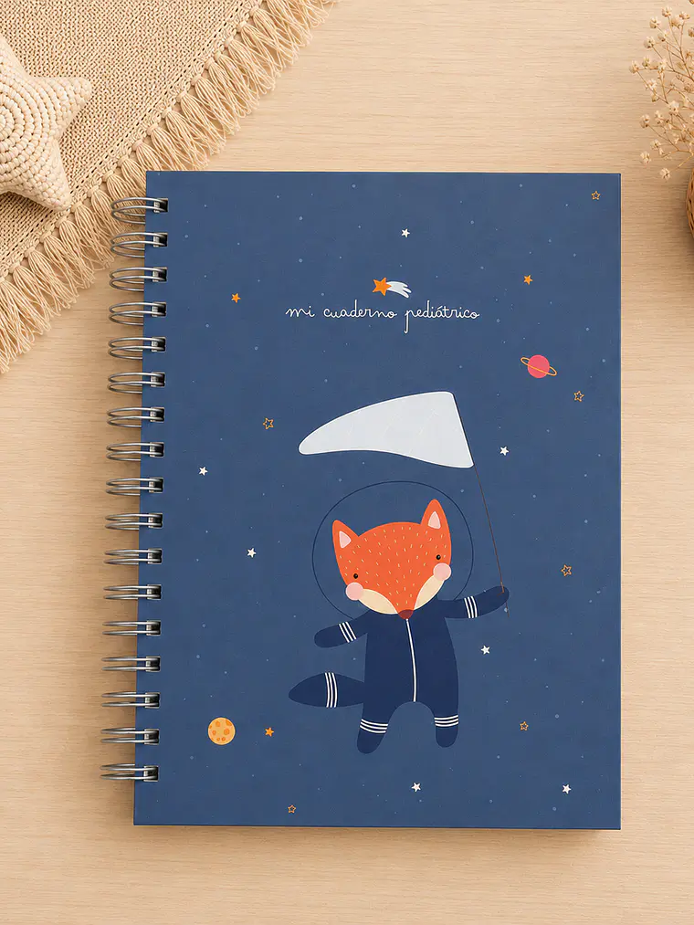 cuaderno pediátrico niño astronauta  1
