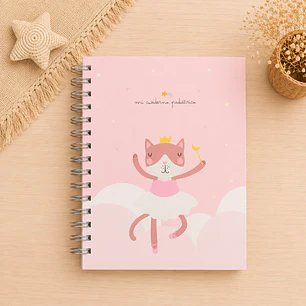 cuaderno pediátrico de niña bailarina 