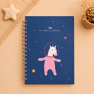 cuaderno pediátrico niña astronauta ✨