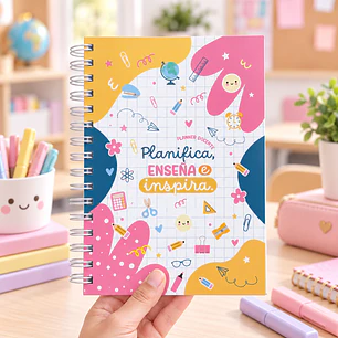PLANNER DOCENTE MUJER AZUL