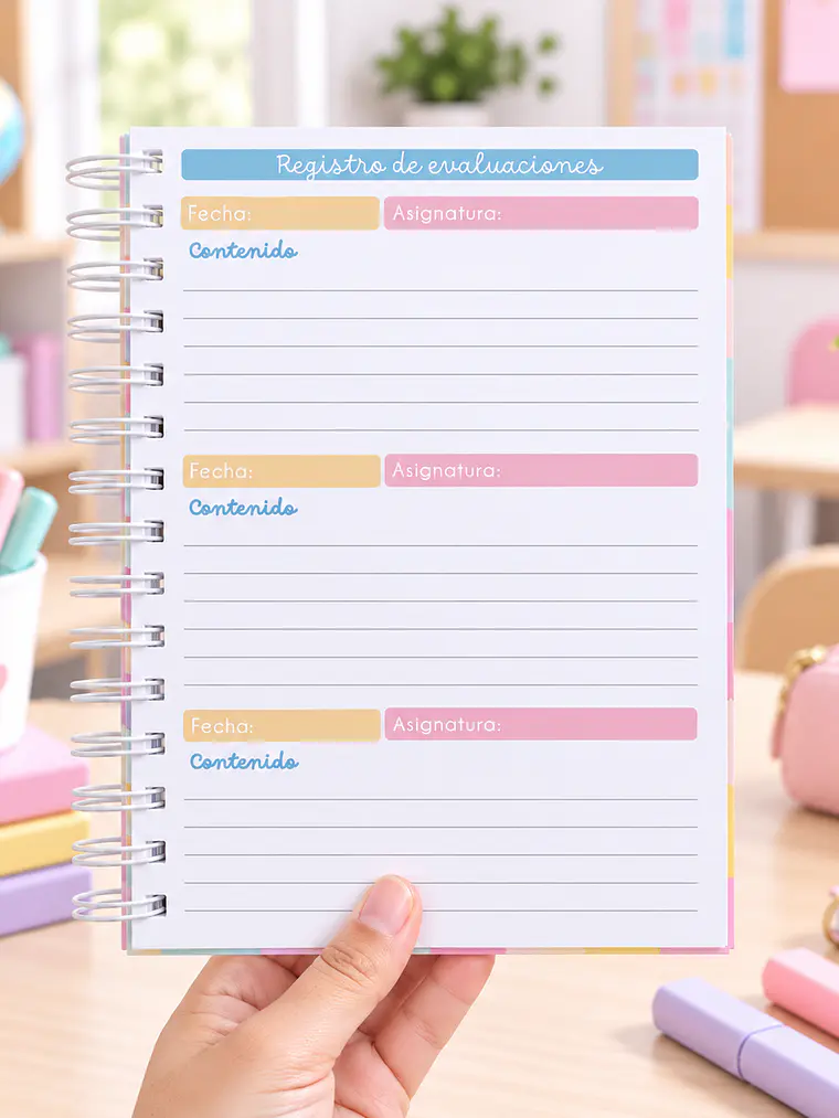 PLANNER DOCENTE MUJER AZUL 10