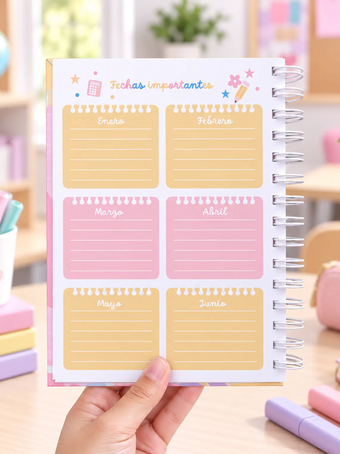 PLANNER DOCENTE MUJER AZUL 3