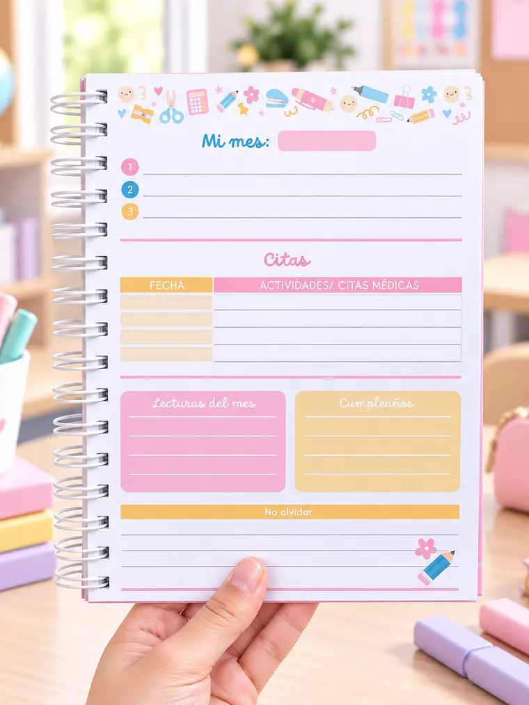 PLANNER DOCENTE MUJER AZUL 5