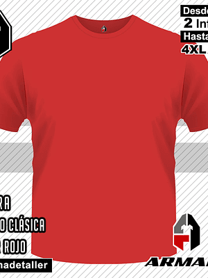 Polera Hombre Manga Corta de Algodón Premium Nacional