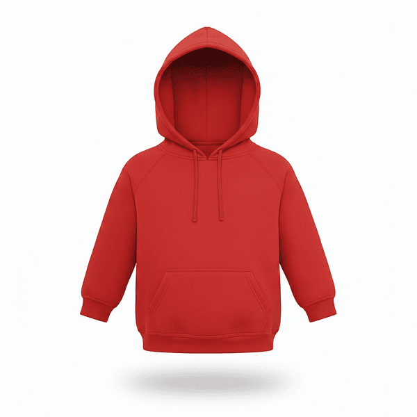 Poleron Canguro Rojo Niño Infantil Algodon Premium 1