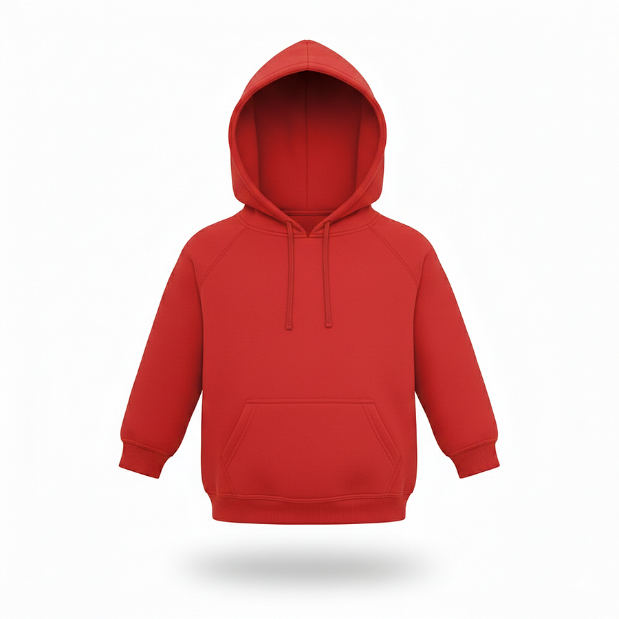 Poleron Canguro Rojo Niño Infantil Algodon Premium 1