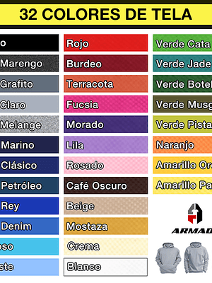 Poleron Canguro con Cierre Tallas Hombre Algodon Premium