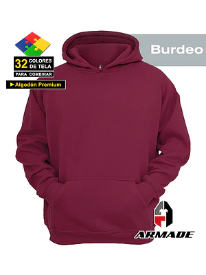 Poleron Canguro Hombre Algodon Premium Armade