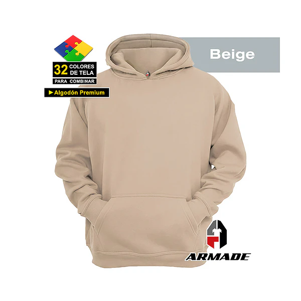 Poleron Canguro Mujer Algodon Premium Armade 19