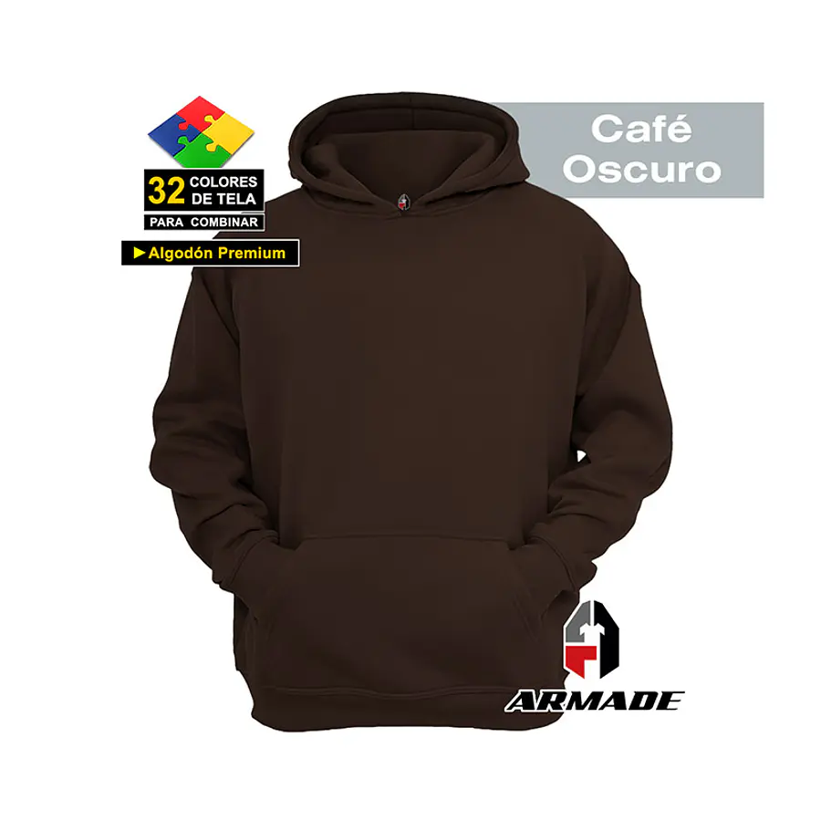 Poleron Canguro Mujer Algodon Premium Armade 17