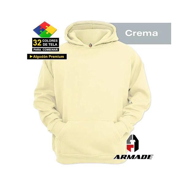 Poleron Canguro Mujer Algodon Premium Armade 20