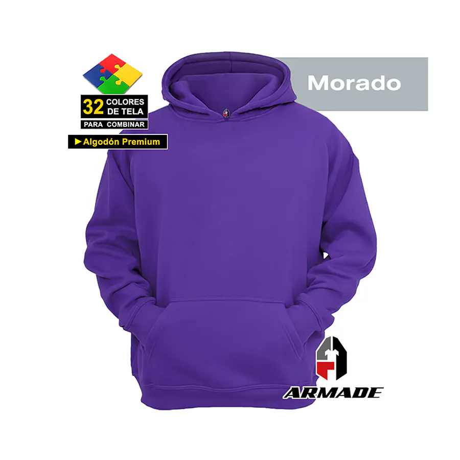 Poleron Canguro Mujer Algodon Premium Armade 1