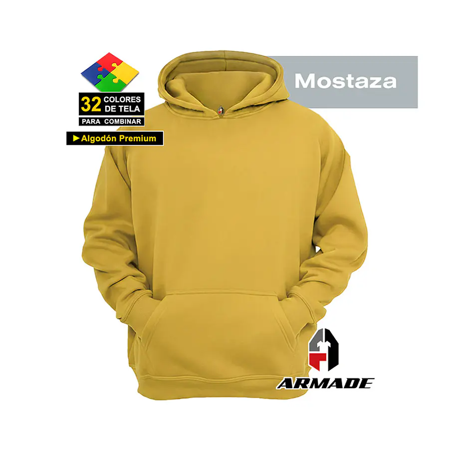 Poleron Canguro Mujer Algodon Premium Armade 18