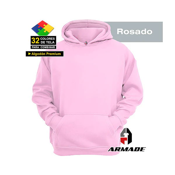 Poleron Canguro Mujer Algodon Premium Armade 23