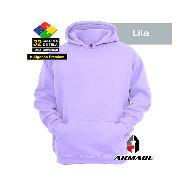 Poleron Canguro Mujer Algodon Premium Armade 21