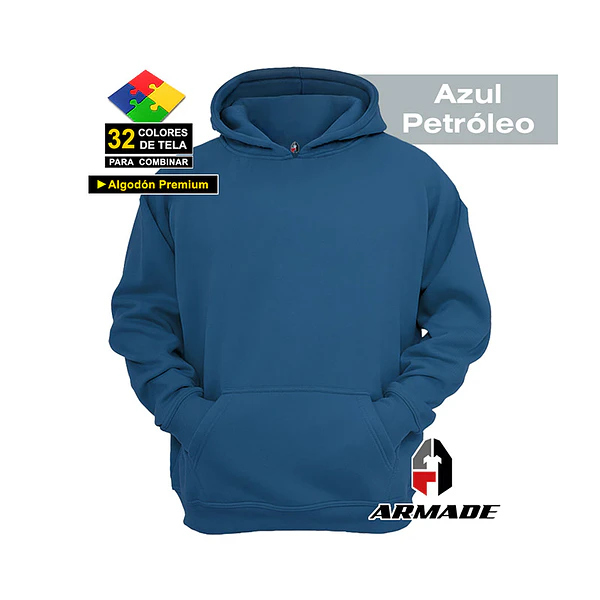 Poleron Canguro Mujer Algodon Premium Armade 13