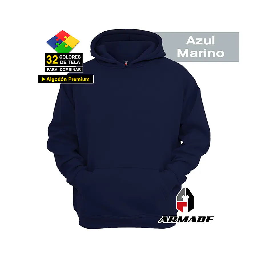 Poleron Canguro Mujer Algodon Premium Armade 10