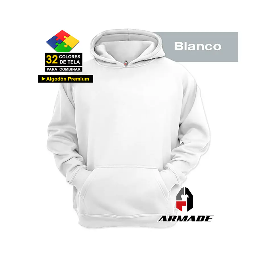Poleron Canguro Tallas Niño Infantil Algodon Premium Armade 6