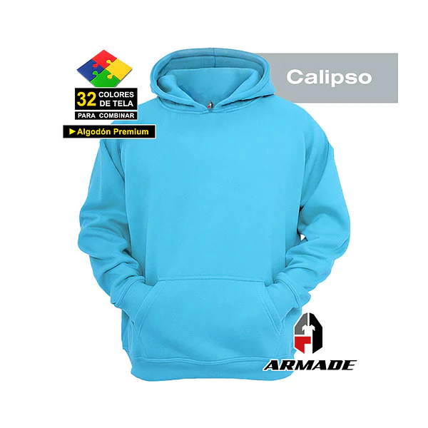 Poleron Canguro Tallas Niña Infantil Algodon Premium Armade 15
