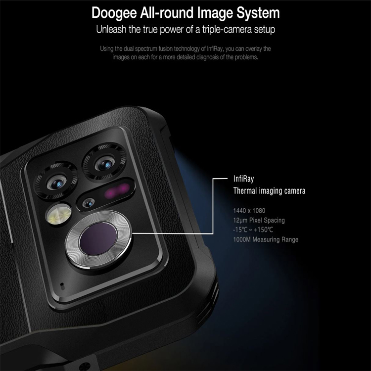 Doogee V20 Pro 12 Gb RAM + 256 Gb ROM Plata Cámara Térmica 