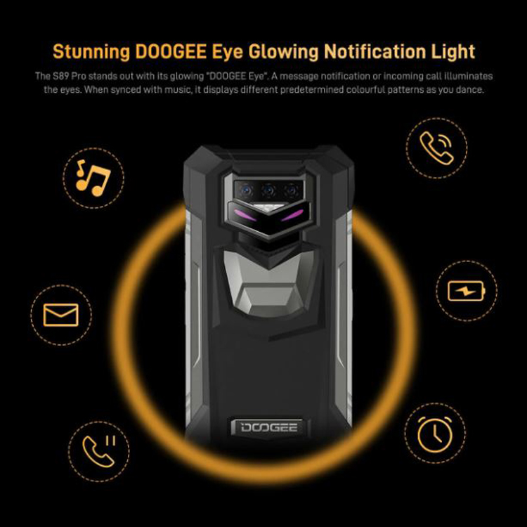  Doogee S89 8+128GB 12000mAh 33W de carga rápida