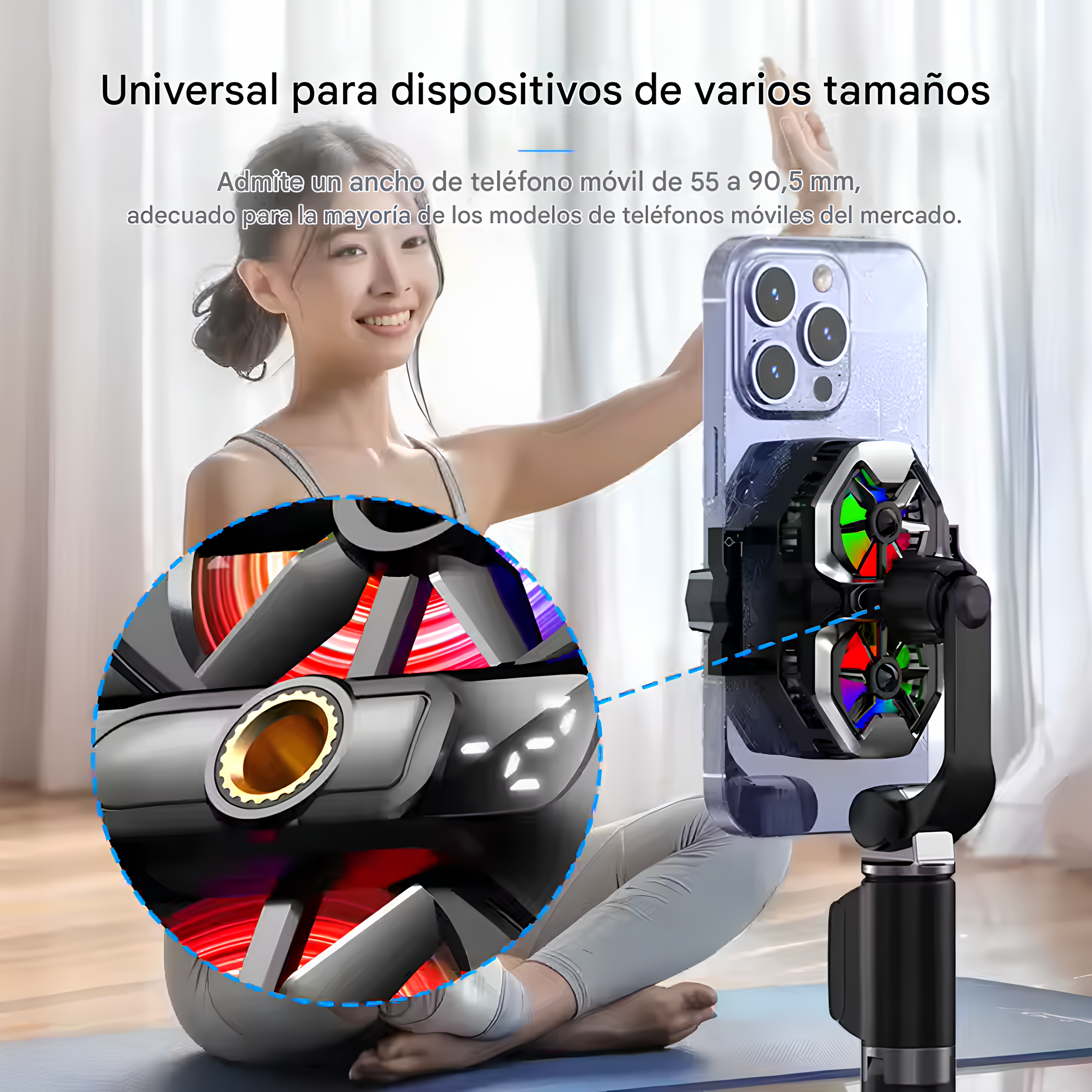 MEMO DL21 Enfriador para celular con doble ventilador 