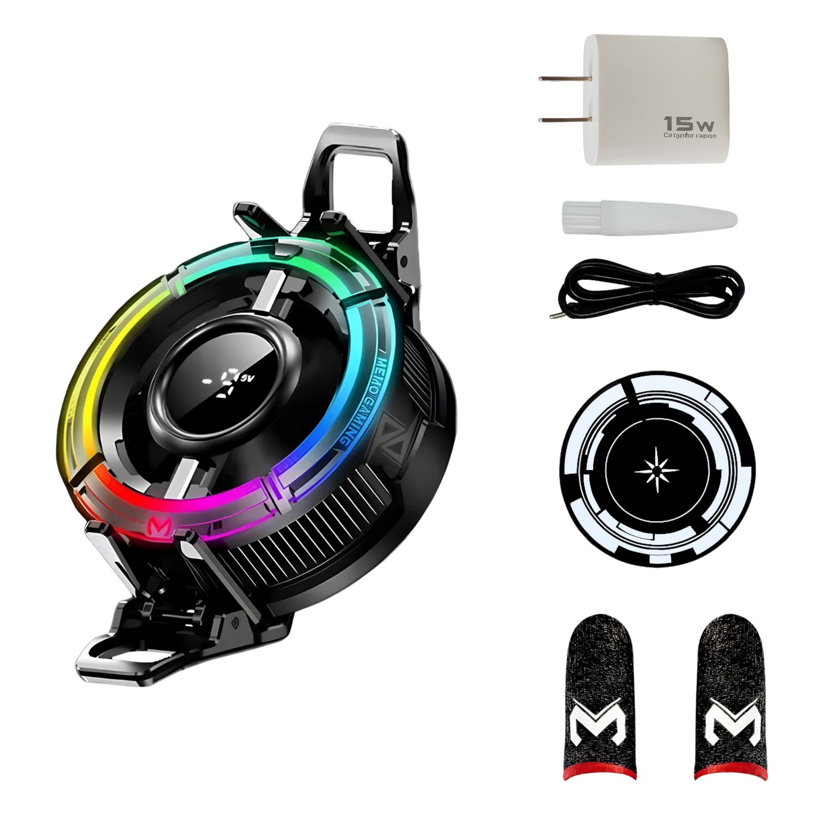 MEMO CX15 Enfriador Ventilador Cooler Magnético para Celular 5V/3A 12W