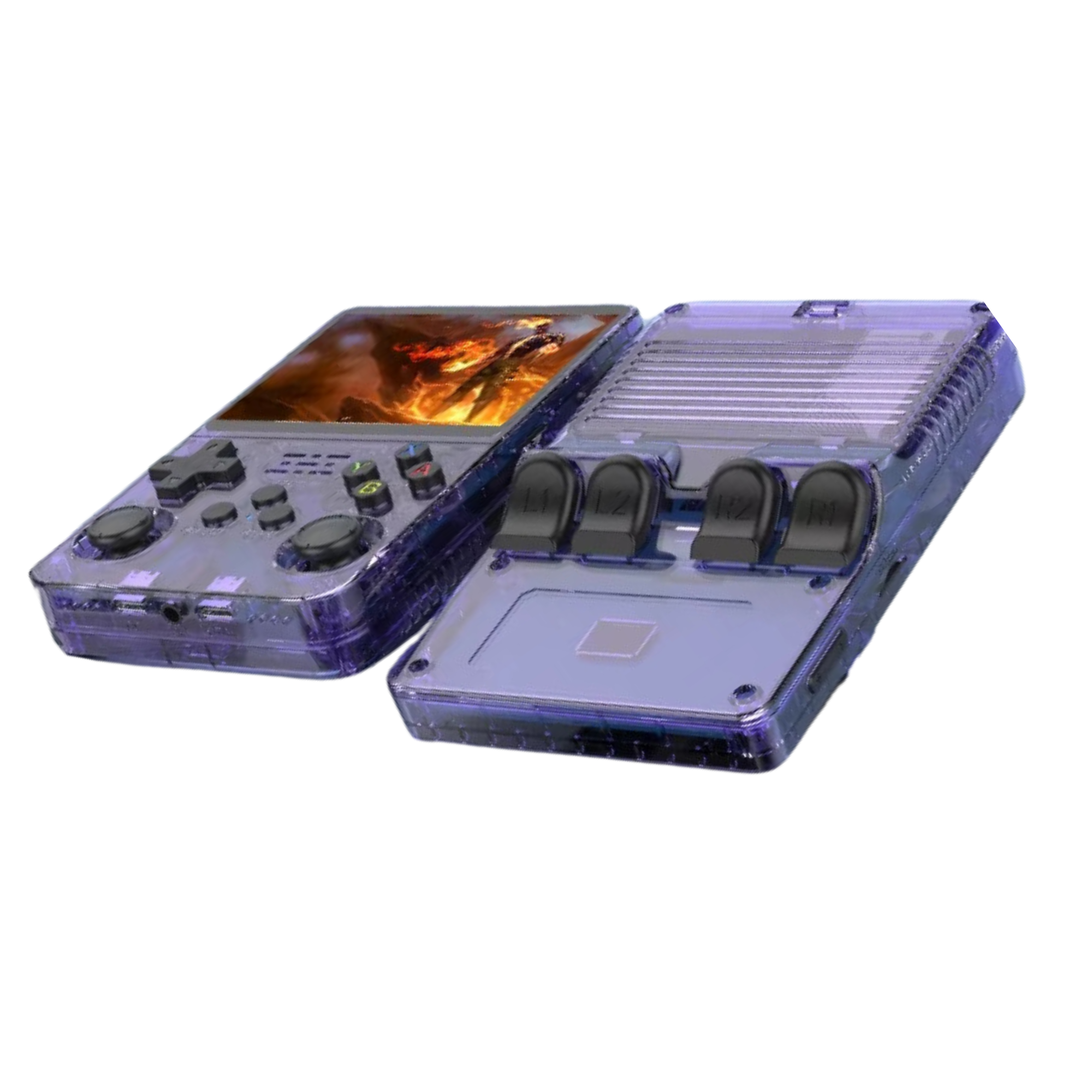 Consola R36S  Juegos Retro Portátil  Joysticks 3D Duales  Batería 3500 mAh  128GB Almacenamiento