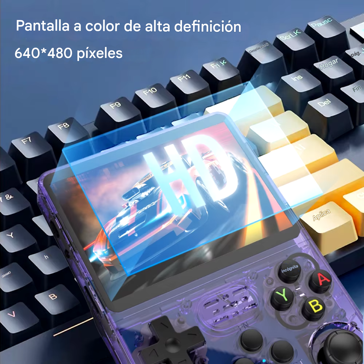 Consola R36S  Juegos Retro Portátil  Joysticks 3D Duales  Batería 3500 mAh  128GB Almacenamiento