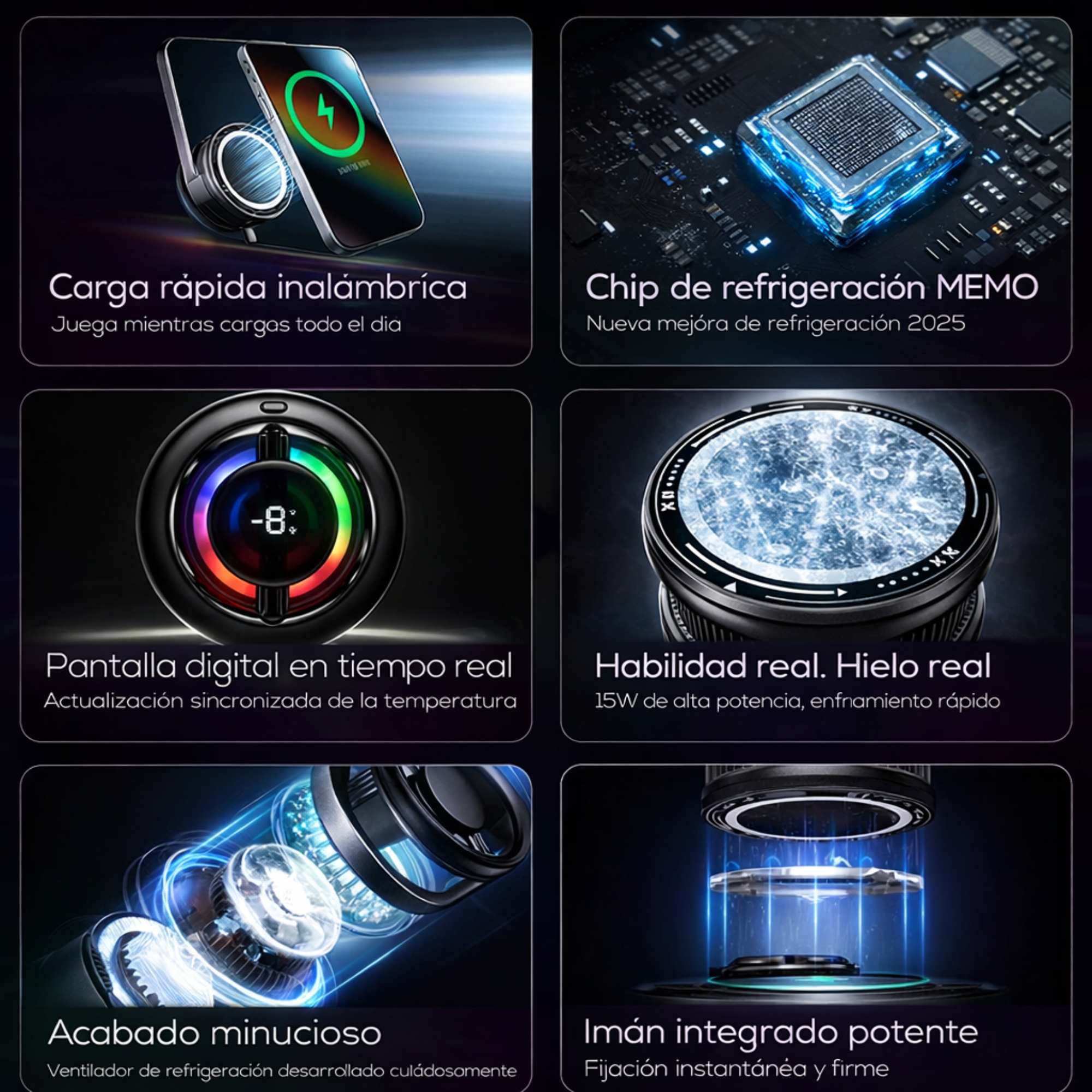 MEMO CX19 Cargador Enfriador Para Celular Original MODO IA