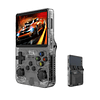 Consola R36S  Juegos Retro Portátil  Joysticks 3D Duales  Batería 3500 mAh  128GB Almacenamiento Negra