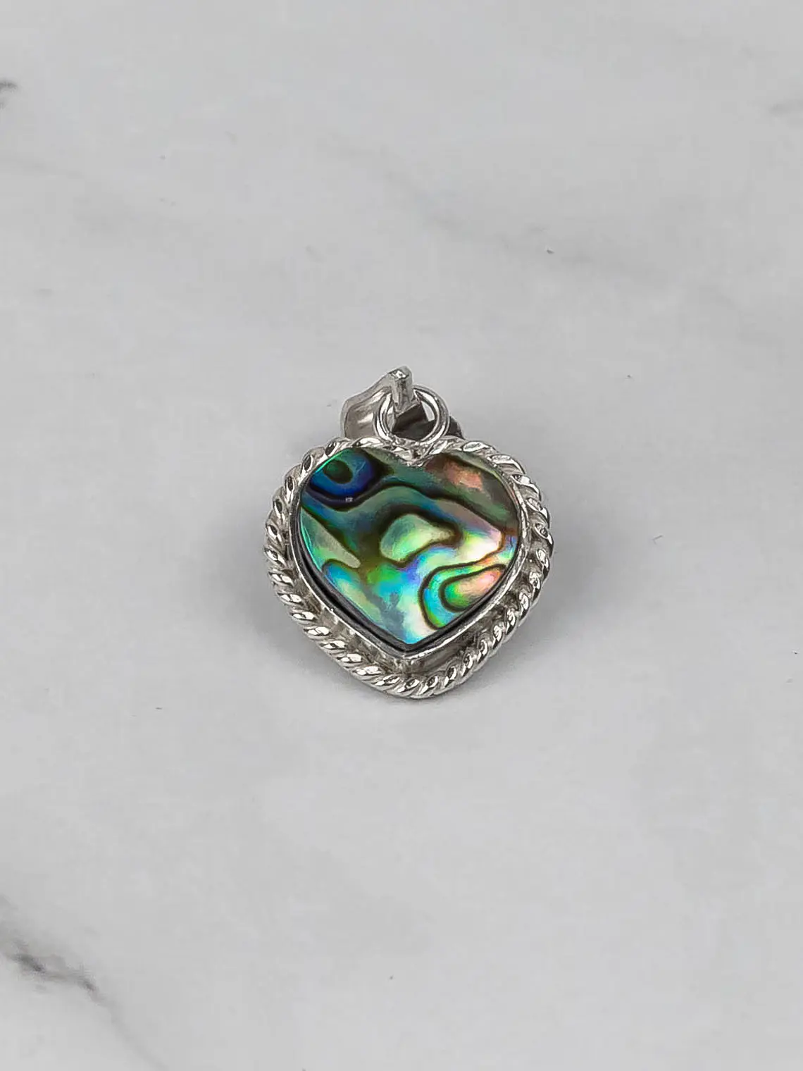 Colgante Corazón Mini Entorchado Abalone 3
