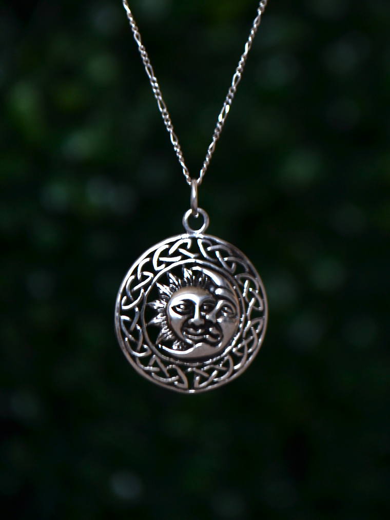 Colgante Eclipse Sol y Luna 1