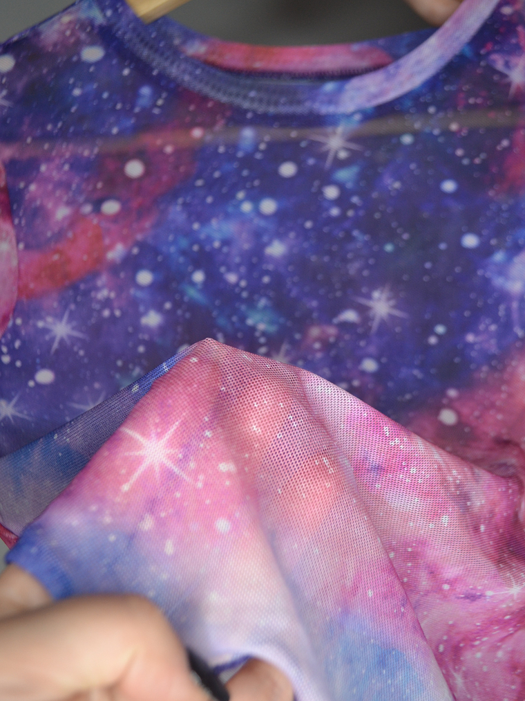 Top Crop Tie Dye Galaxy 2