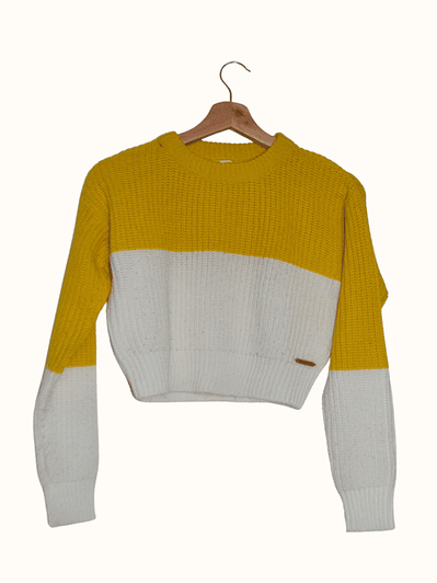 Chaleco Crop Bicolor