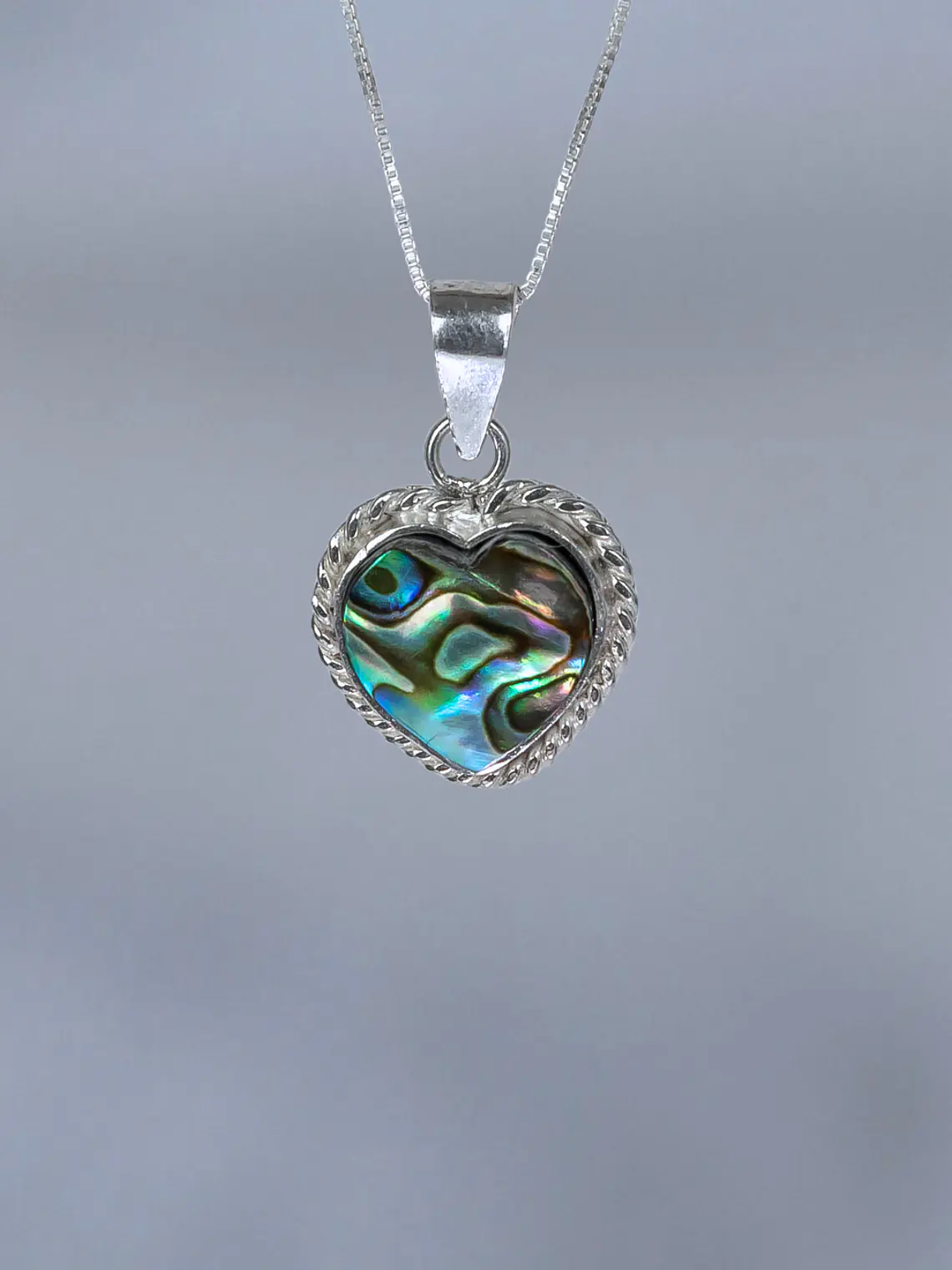 Colgante Corazón Mini Entorchado Abalone 1